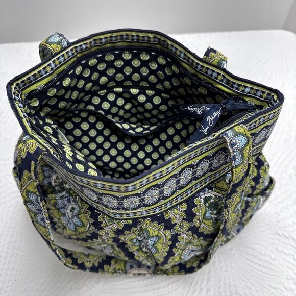 Vera Bradley Cambridge Green Blue,black Shoulder Handbag Medium - Picture 9 of 15